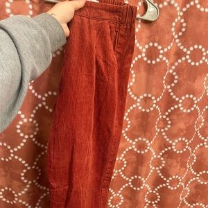 Corduroy burnt orange pants